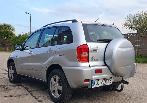 Toyota RAV4 cena 30500 przebieg: 122645, rok produkcji 2003 z Grudziądz małe 301